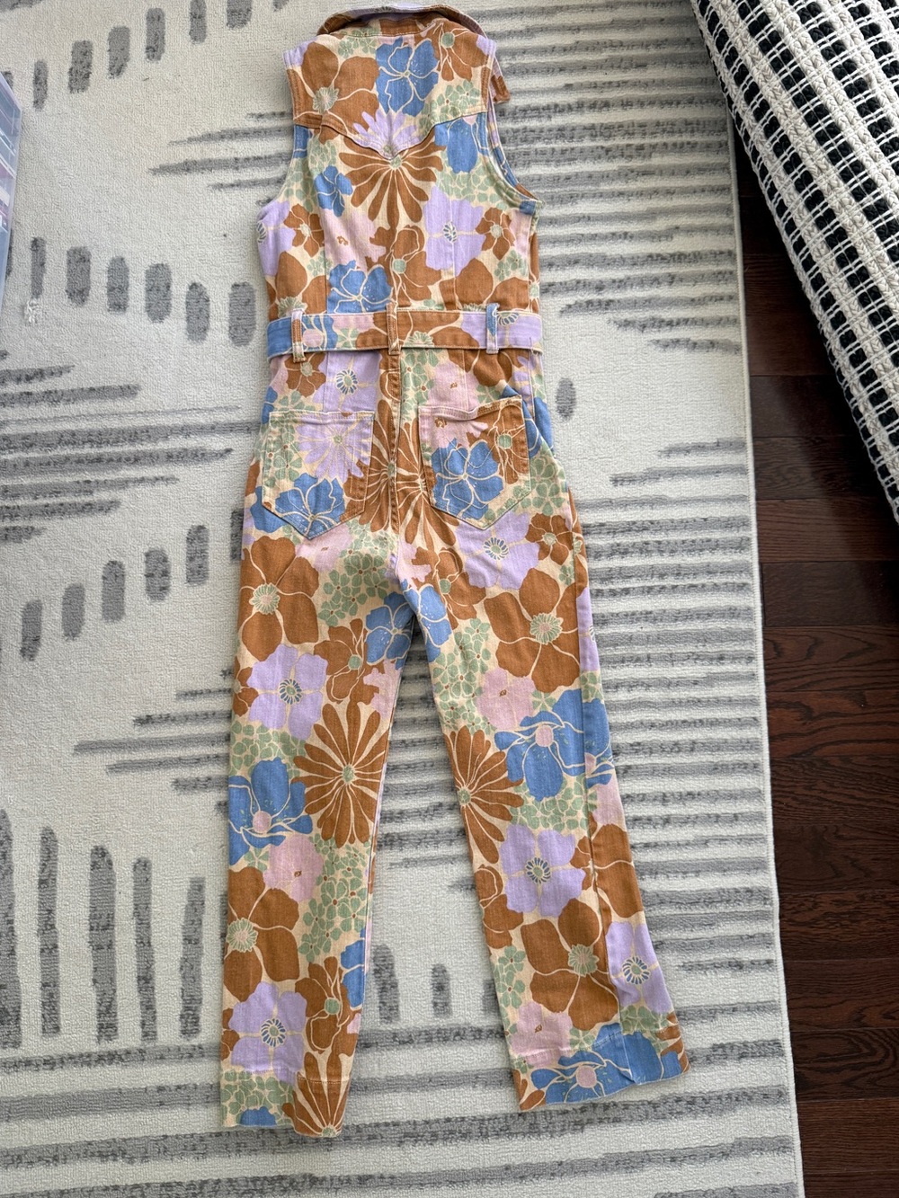 Show Me Your MuMu Floral Zip-Front Belted Jumpsuit - Picture 4 of 14